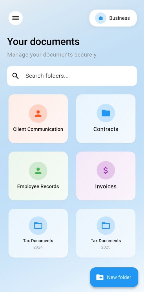 Docelo app preview - screen 1